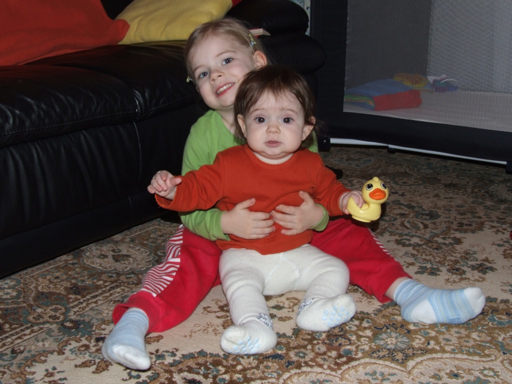 Clara und Tessa am 01.01.2007